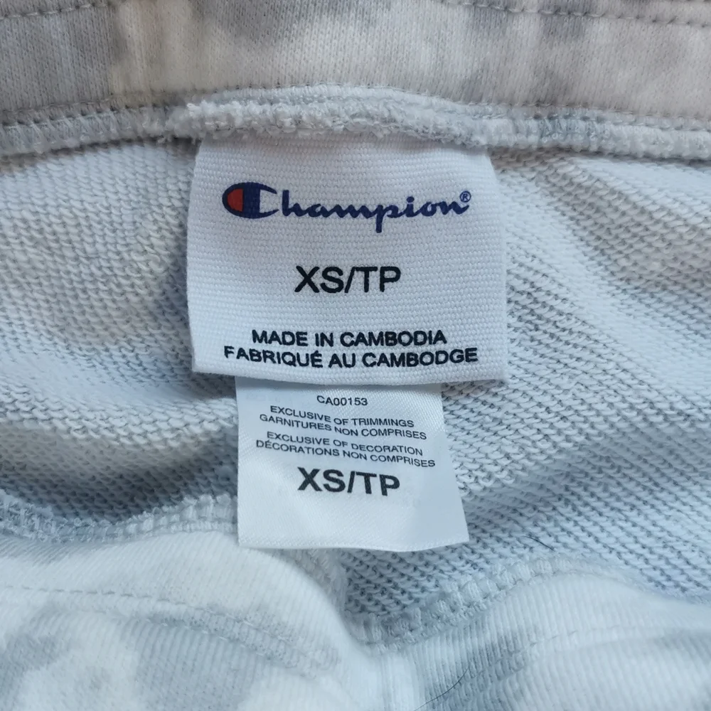 XS extra small Champion Shorts Grey Gray White tie dyed NWT New - Picture 6 of 10
